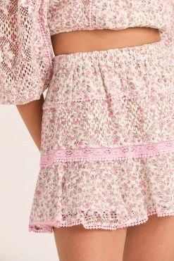 LoveShackFancy Diamond Mini Skirt New Arrivals