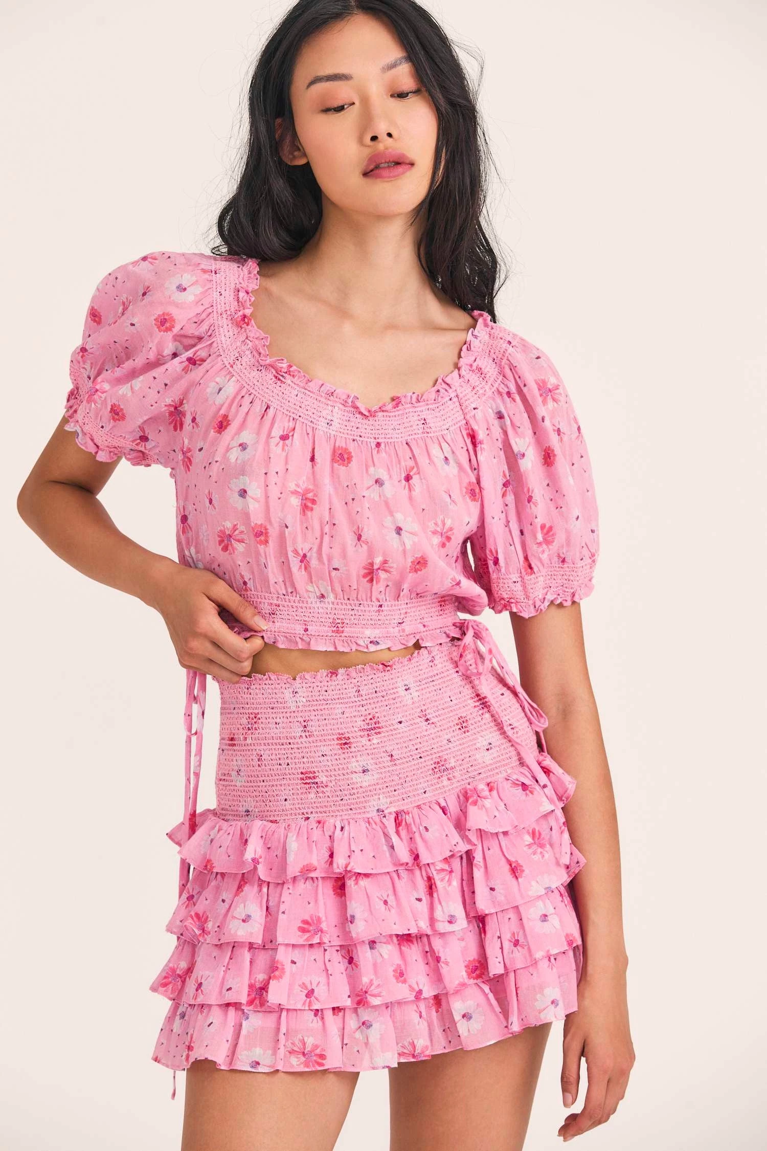 LoveShackFancy Yorkie Mini Skirt Skirts 1 LoveShackFancy Yorkie Mini Skirt Skirts