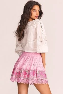 LoveShackFancy Shawna Mini Skirt Skirts