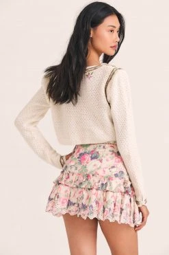 LoveShackFancy Pernille Mini Skirt 7 LoveShackFancy Pernille Mini Skirt
