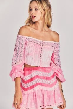 LoveShackFancy Perris Crop Top Sale