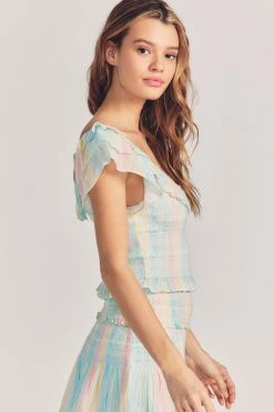 LoveShackFancy Saba Crop Top Sale