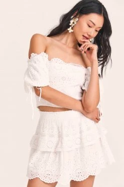 LoveShackFancy Skirts Charmaine Mini Skirt