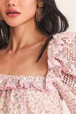 LoveShackFancy Dorabella Crop Top 10 LoveShackFancy Dorabella Crop Top