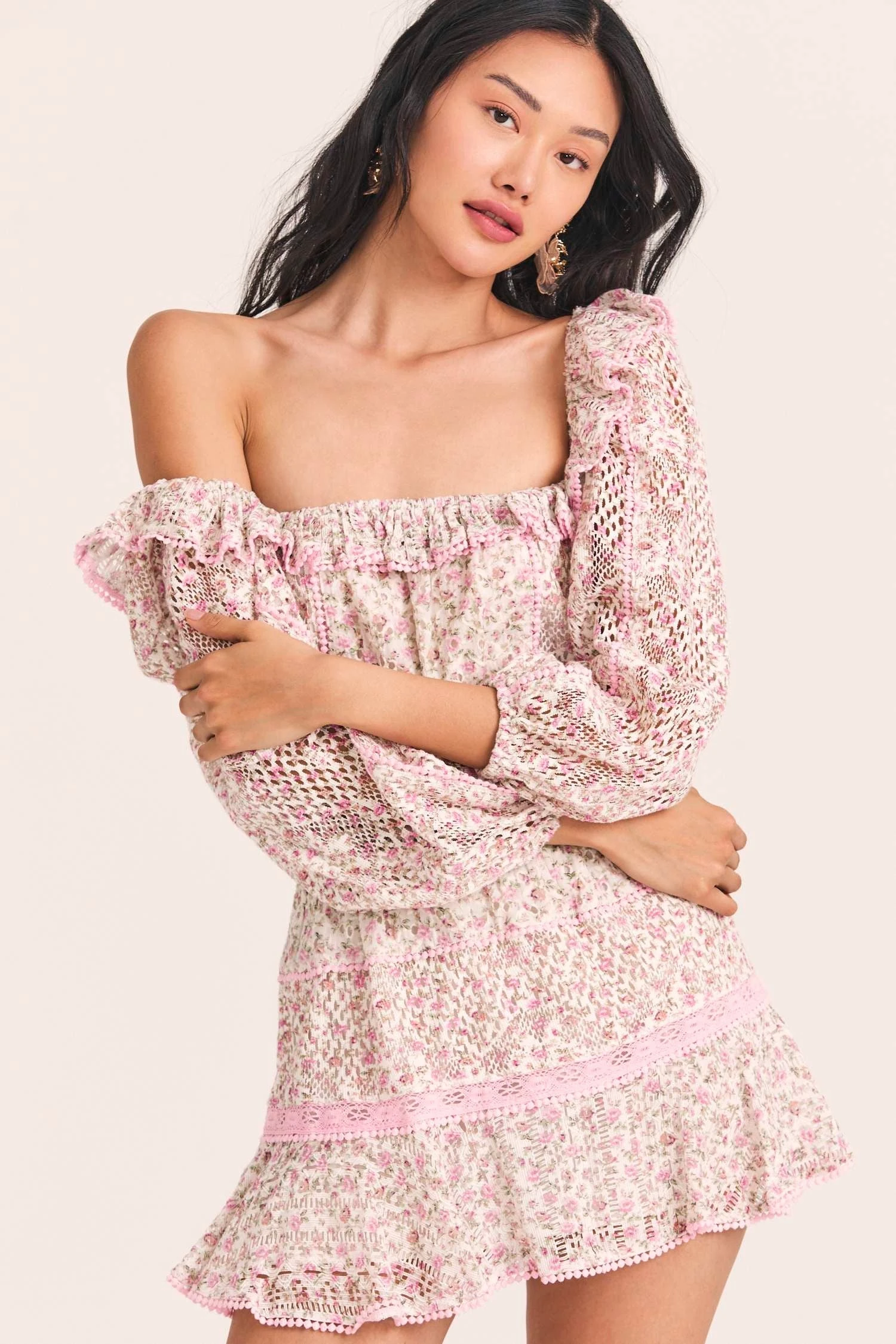 LoveShackFancy Dorabella Crop Top 5 LoveShackFancy Dorabella Crop Top