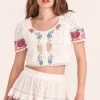 LoveShackFancy Collum Crop Top