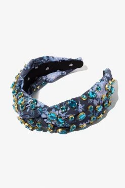 Sale LoveShackFancy X Lele Sadoughi Oval Crystal Knotted Headband