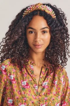 LoveShackFancy X Lele Sadoughi Mixed Pearl Knotted Headband Sale