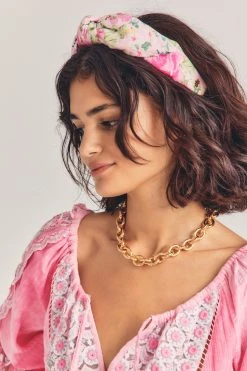 LoveShackFancy X Lele Sadoughi Printed Veronica Bow Headband