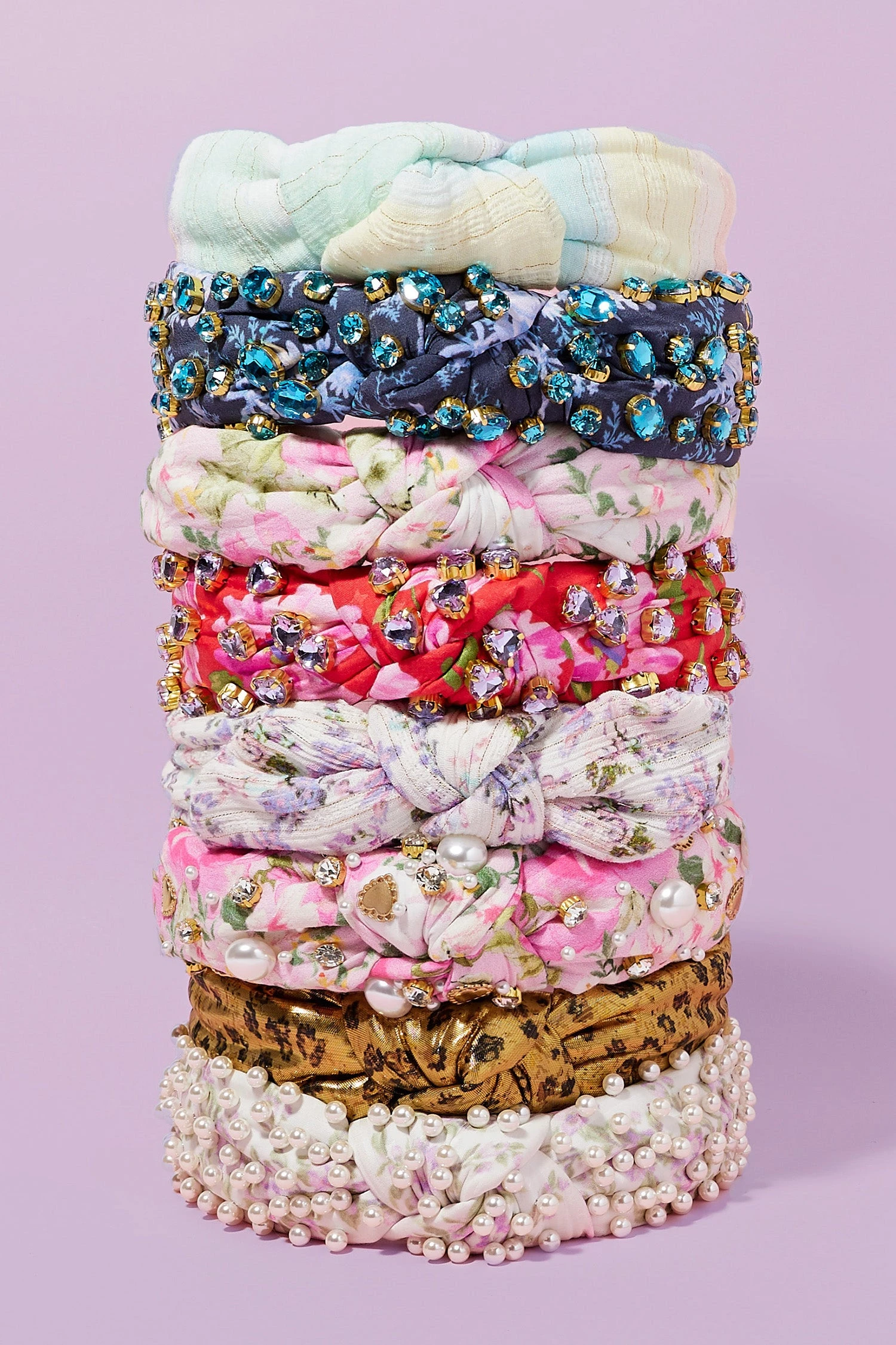 LoveShackFancy X Lele Sadoughi Printed Veronica Bow Headband 3 LoveShackFancy X Lele Sadoughi Printed Veronica Bow Headband