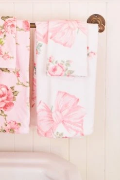 LoveShackFancy Hand Towel - PINK MINT View All